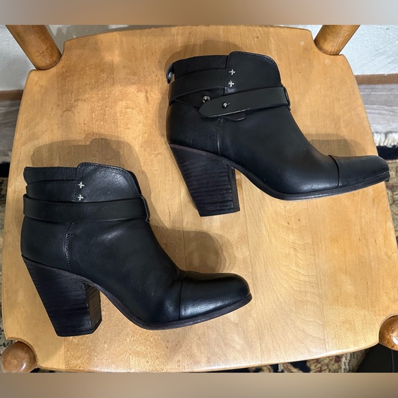 Rag & Bone Harrow Ankle Boots, Black Size 38 - Picture 4 of 8